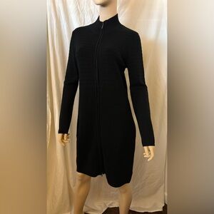 Calvin Klein Elegant Black Textured Dress